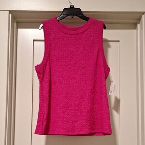 Nine West Pink Texture Blouse